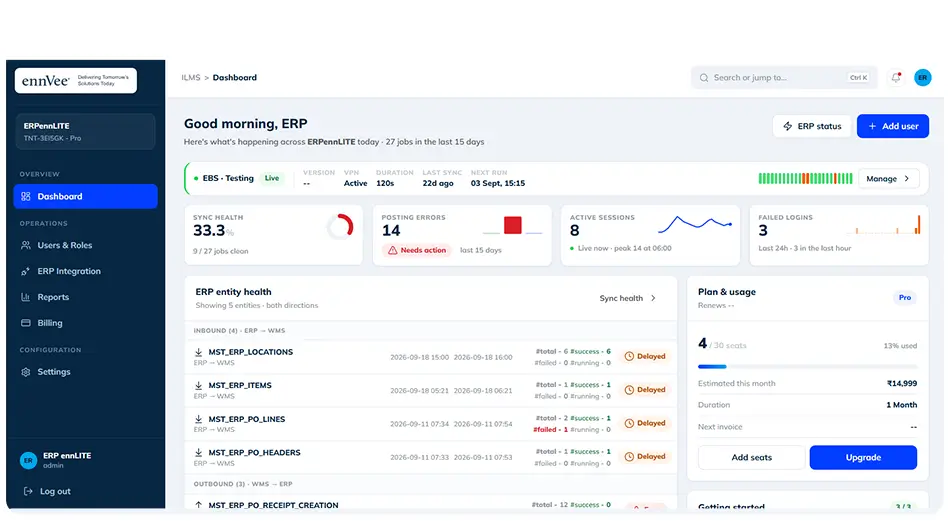 ennSCM Self-Service Admin Console